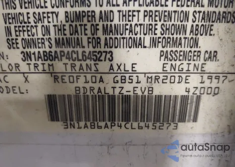 2012 Nissan Sentra 2.0 Sr from USA, damaged, VIN 3N1AB6AP4CL645273